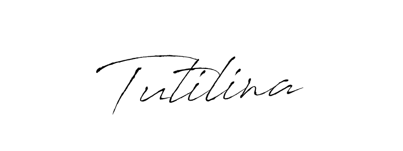 Design your own signature with our free online signature maker. With this signature software, you can create a handwritten (Antro_Vectra) signature for name Tutilina. Tutilina signature style 6 images and pictures png