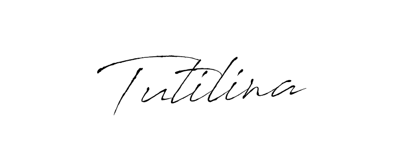 How to make Tutilina signature? Antro_Vectra is a professional autograph style. Create handwritten signature for Tutilina name. Tutilina signature style 6 images and pictures png