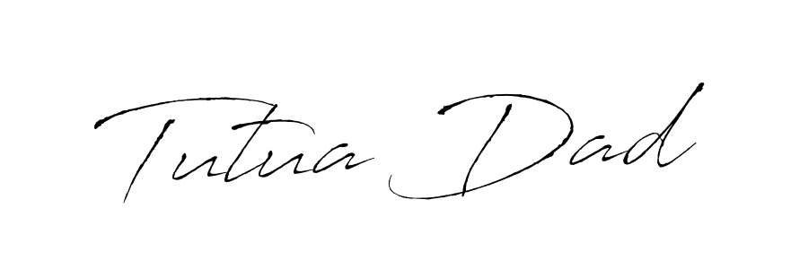 Use a signature maker to create a handwritten signature online. With this signature software, you can design (Antro_Vectra) your own signature for name Tutua Dad. Tutua Dad signature style 6 images and pictures png