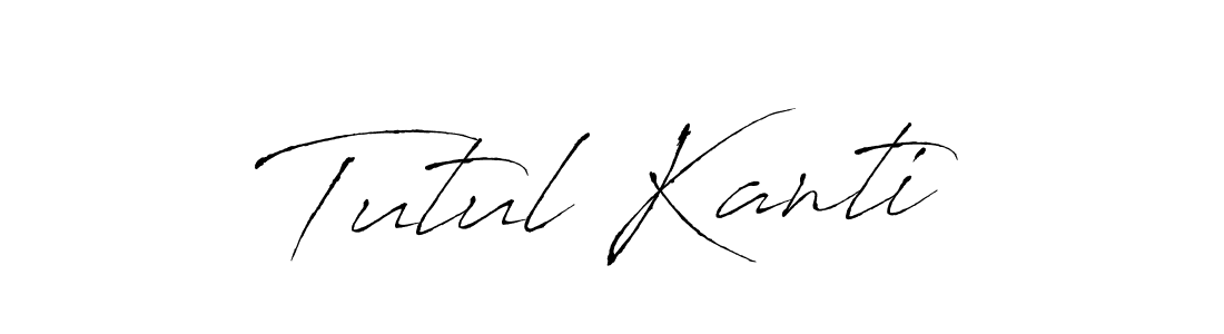Design your own signature with our free online signature maker. With this signature software, you can create a handwritten (Antro_Vectra) signature for name Tutul Kanti. Tutul Kanti signature style 6 images and pictures png