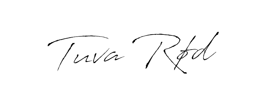 Tuva Rød stylish signature style. Best Handwritten Sign (Antro_Vectra) for my name. Handwritten Signature Collection Ideas for my name Tuva Rød. Tuva Rød signature style 6 images and pictures png