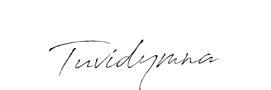 How to make Tuvidymna name signature. Use Antro_Vectra style for creating short signs online. This is the latest handwritten sign. Tuvidymna signature style 6 images and pictures png