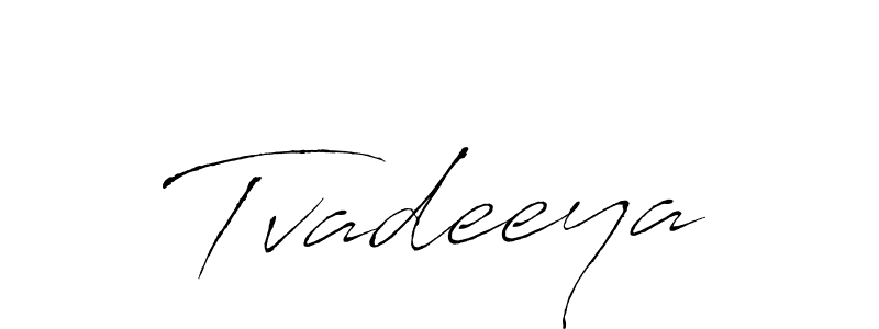 How to make Tvadeeya name signature. Use Antro_Vectra style for creating short signs online. This is the latest handwritten sign. Tvadeeya signature style 6 images and pictures png