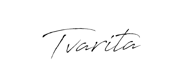 How to make Tvarita signature? Antro_Vectra is a professional autograph style. Create handwritten signature for Tvarita name. Tvarita signature style 6 images and pictures png