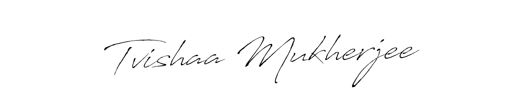 How to make Tvishaa Mukherjee signature? Antro_Vectra is a professional autograph style. Create handwritten signature for Tvishaa Mukherjee name. Tvishaa Mukherjee signature style 6 images and pictures png