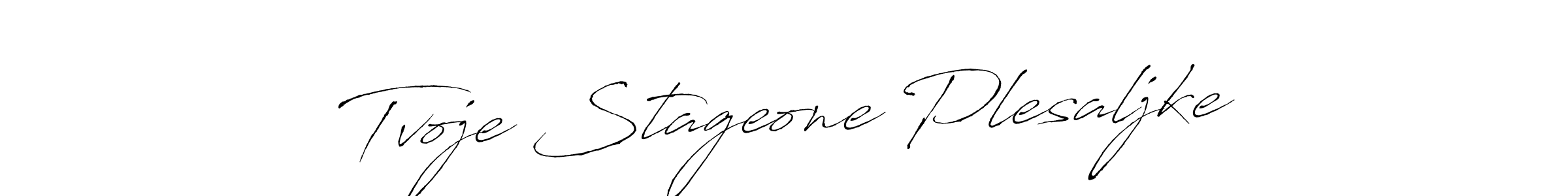 How to Draw Tvoje Stageone Plesaljke signature style? Antro_Vectra is a latest design signature styles for name Tvoje Stageone Plesaljke. Tvoje Stageone Plesaljke signature style 6 images and pictures png