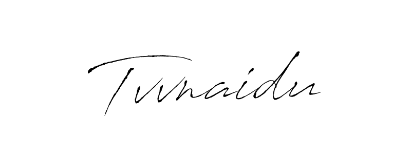 How to make Tvvnaidu signature? Antro_Vectra is a professional autograph style. Create handwritten signature for Tvvnaidu name. Tvvnaidu signature style 6 images and pictures png