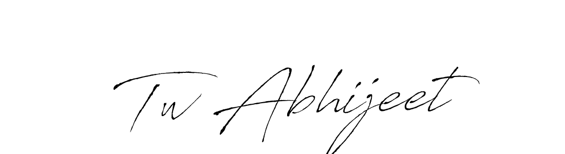 It looks lik you need a new signature style for name Tw Abhijeet. Design unique handwritten (Antro_Vectra) signature with our free signature maker in just a few clicks. Tw Abhijeet signature style 6 images and pictures png