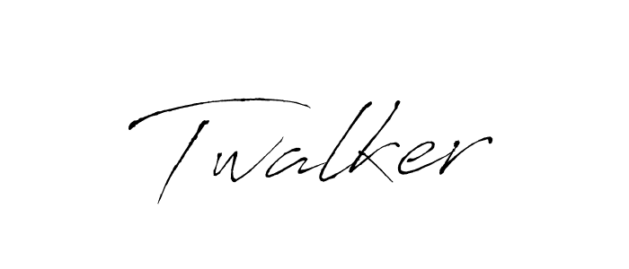 Make a beautiful signature design for name Twalker. With this signature (Antro_Vectra) style, you can create a handwritten signature for free. Twalker signature style 6 images and pictures png