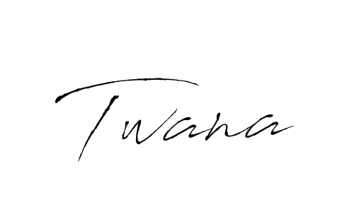 Design your own signature with our free online signature maker. With this signature software, you can create a handwritten (Antro_Vectra) signature for name Twana. Twana signature style 6 images and pictures png