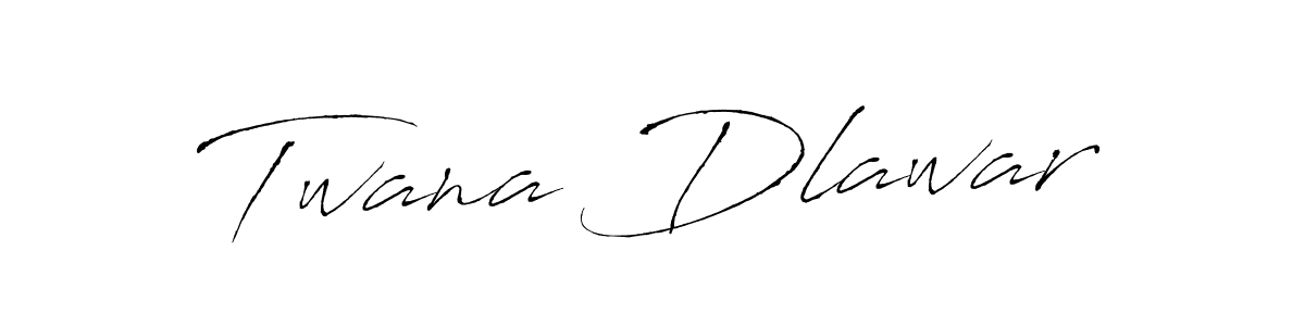 Design your own signature with our free online signature maker. With this signature software, you can create a handwritten (Antro_Vectra) signature for name Twana Dlawar. Twana Dlawar signature style 6 images and pictures png