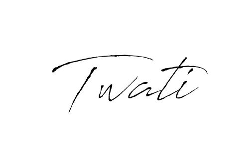 You should practise on your own different ways (Antro_Vectra) to write your name (Twati) in signature. don't let someone else do it for you. Twati signature style 6 images and pictures png