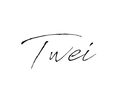 The best way (Antro_Vectra) to make a short signature is to pick only two or three words in your name. The name Twei include a total of six letters. For converting this name. Twei signature style 6 images and pictures png