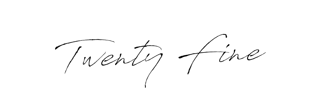 Twenty Fine stylish signature style. Best Handwritten Sign (Antro_Vectra) for my name. Handwritten Signature Collection Ideas for my name Twenty Fine. Twenty Fine signature style 6 images and pictures png