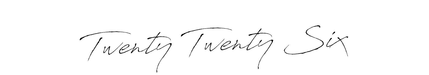 How to make Twenty Twenty Six signature? Antro_Vectra is a professional autograph style. Create handwritten signature for Twenty Twenty Six name. Twenty Twenty Six signature style 6 images and pictures png