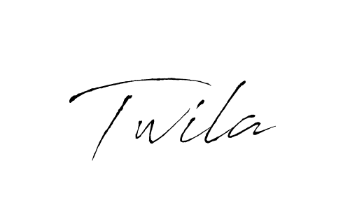 Design your own signature with our free online signature maker. With this signature software, you can create a handwritten (Antro_Vectra) signature for name Twila. Twila signature style 6 images and pictures png