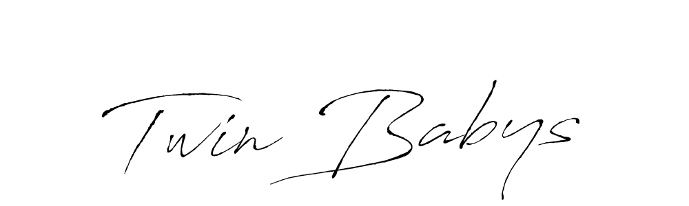 How to make Twin Babys signature? Antro_Vectra is a professional autograph style. Create handwritten signature for Twin Babys name. Twin Babys signature style 6 images and pictures png