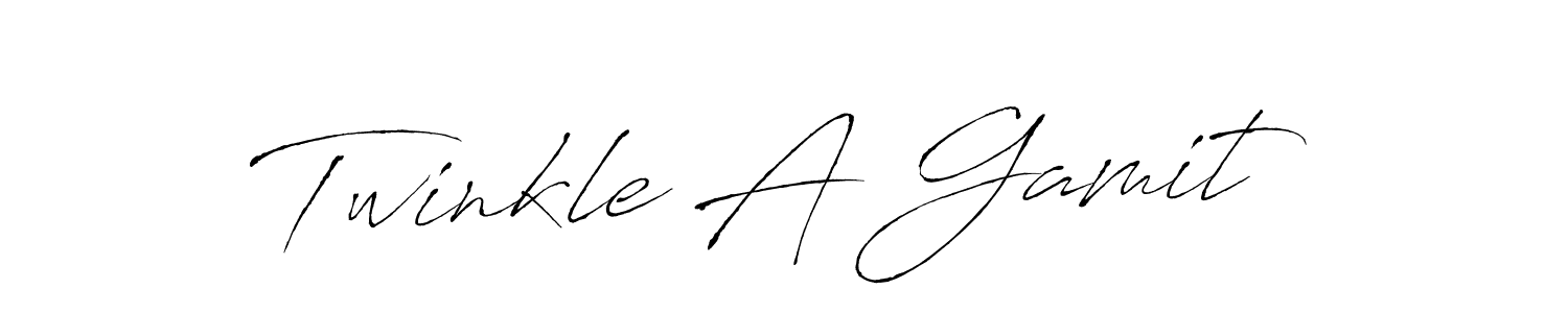 Use a signature maker to create a handwritten signature online. With this signature software, you can design (Antro_Vectra) your own signature for name Twinkle A Gamit. Twinkle A Gamit signature style 6 images and pictures png