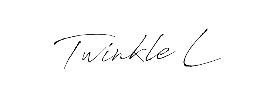 The best way (Antro_Vectra) to make a short signature is to pick only two or three words in your name. The name Twinkle L include a total of six letters. For converting this name. Twinkle L signature style 6 images and pictures png