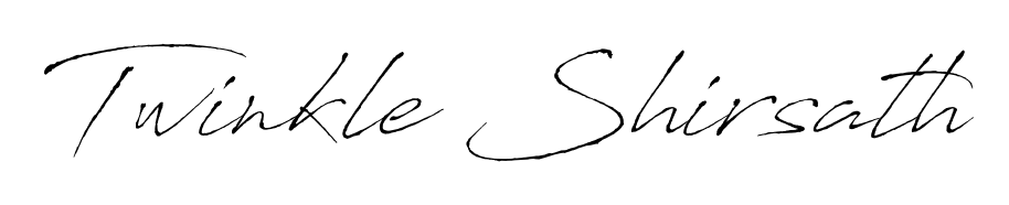 Try this chic Twinkle Shirsath handwritten sign style. Using Antro_Vectra font elements, it gives your name a sleek, memorable identity. Twinkle Shirsath signature style 6 images and pictures png