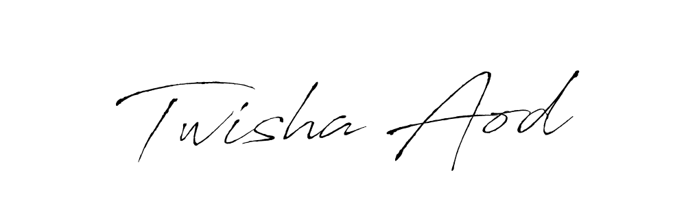 Create a beautiful signature design for name Twisha Aod. With this signature (Antro_Vectra) fonts, you can make a handwritten signature for free. Twisha Aod signature style 6 images and pictures png
