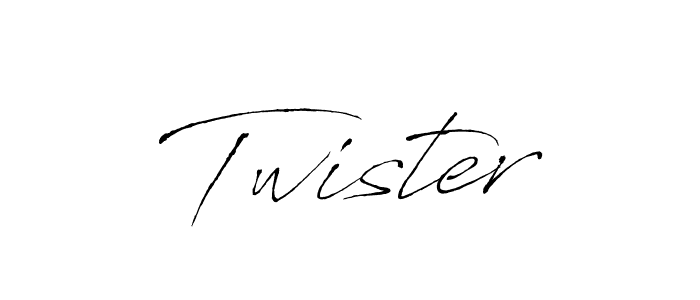 Twister stylish signature style. Best Handwritten Sign (Antro_Vectra) for my name. Handwritten Signature Collection Ideas for my name Twister. Twister signature style 6 images and pictures png