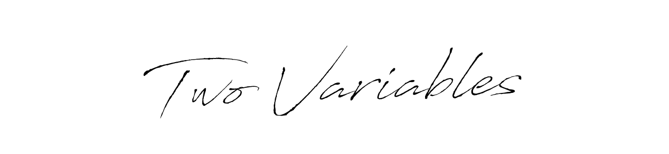 Create a beautiful signature design for name Two Variables. With this signature (Antro_Vectra) fonts, you can make a handwritten signature for free. Two Variables signature style 6 images and pictures png