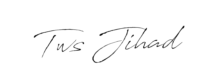 Create a beautiful signature design for name Tws Jihad. With this signature (Antro_Vectra) fonts, you can make a handwritten signature for free. Tws Jihad signature style 6 images and pictures png