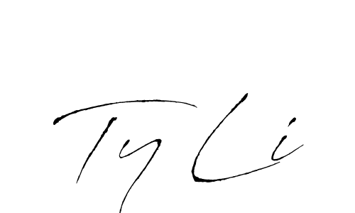 Ty Li stylish signature style. Best Handwritten Sign (Antro_Vectra) for my name. Handwritten Signature Collection Ideas for my name Ty Li. Ty Li signature style 6 images and pictures png