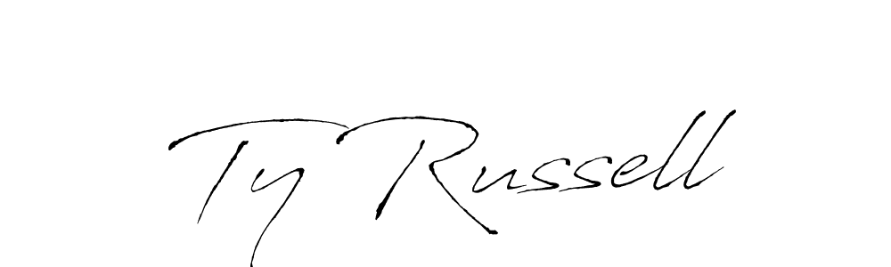 Use a signature maker to create a handwritten signature online. With this signature software, you can design (Antro_Vectra) your own signature for name Ty Russell. Ty Russell signature style 6 images and pictures png
