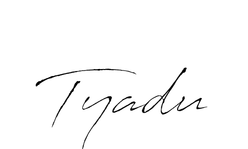 Tyadu stylish signature style. Best Handwritten Sign (Antro_Vectra) for my name. Handwritten Signature Collection Ideas for my name Tyadu. Tyadu signature style 6 images and pictures png