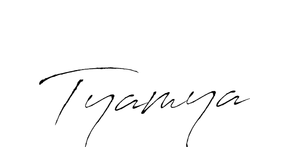 How to make Tyamya name signature. Use Antro_Vectra style for creating short signs online. This is the latest handwritten sign. Tyamya signature style 6 images and pictures png