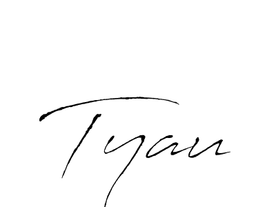 How to make Tyau signature? Antro_Vectra is a professional autograph style. Create handwritten signature for Tyau name. Tyau signature style 6 images and pictures png