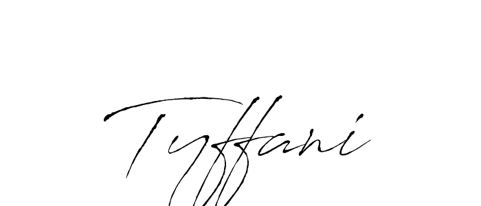 How to make Tyffani signature? Antro_Vectra is a professional autograph style. Create handwritten signature for Tyffani name. Tyffani signature style 6 images and pictures png