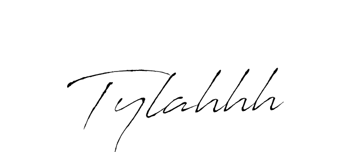 Use a signature maker to create a handwritten signature online. With this signature software, you can design (Antro_Vectra) your own signature for name Tylahhh. Tylahhh signature style 6 images and pictures png