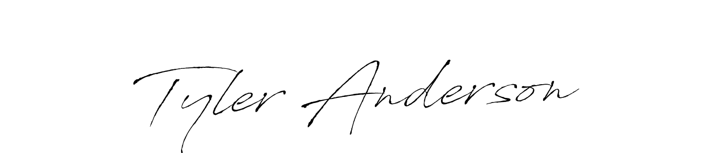 Create a beautiful signature design for name Tyler Anderson. With this signature (Antro_Vectra) fonts, you can make a handwritten signature for free. Tyler Anderson signature style 6 images and pictures png