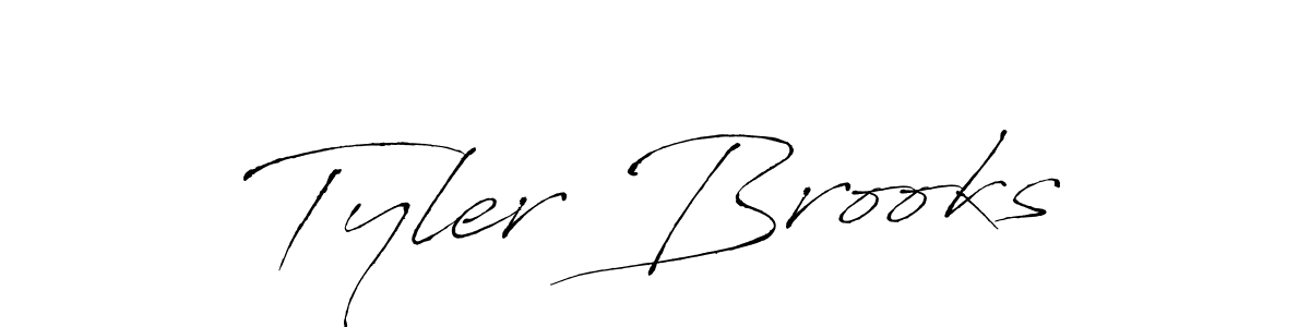 Design your own signature with our free online signature maker. With this signature software, you can create a handwritten (Antro_Vectra) signature for name Tyler Brooks. Tyler Brooks signature style 6 images and pictures png
