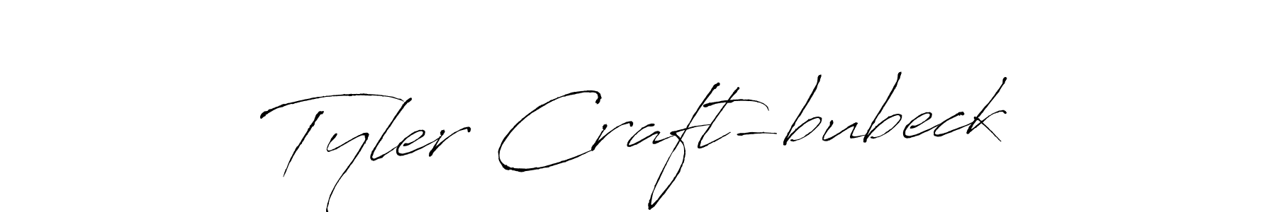 How to make Tyler Craft-bubeck name signature. Use Antro_Vectra style for creating short signs online. This is the latest handwritten sign. Tyler Craft-bubeck signature style 6 images and pictures png