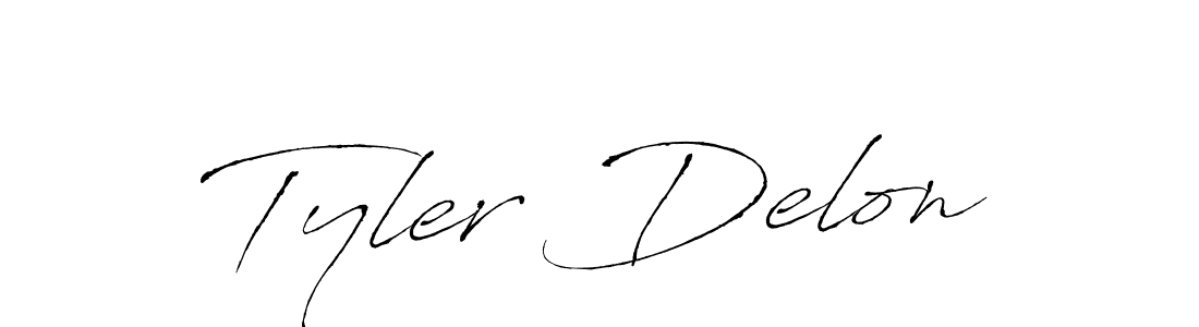 Create a beautiful signature design for name Tyler Delon. With this signature (Antro_Vectra) fonts, you can make a handwritten signature for free. Tyler Delon signature style 6 images and pictures png
