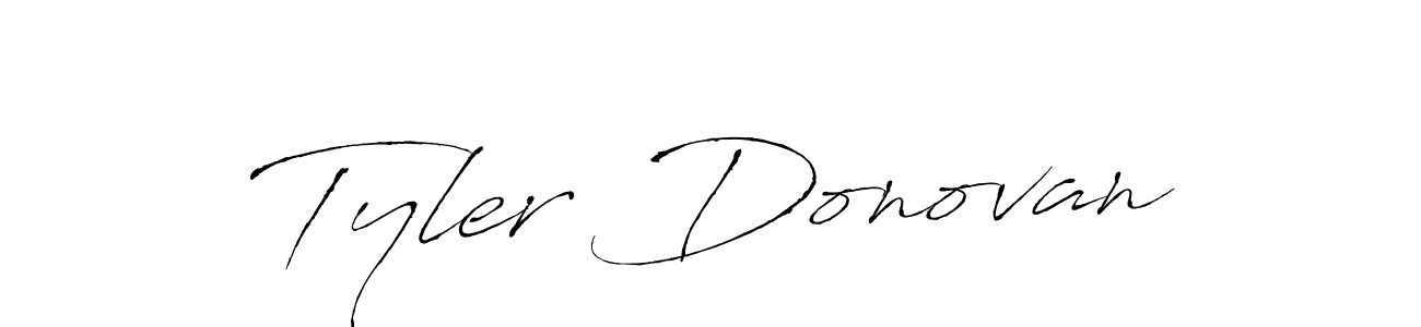 Design your own signature with our free online signature maker. With this signature software, you can create a handwritten (Antro_Vectra) signature for name Tyler Donovan. Tyler Donovan signature style 6 images and pictures png