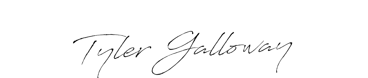 Design your own signature with our free online signature maker. With this signature software, you can create a handwritten (Antro_Vectra) signature for name Tyler Galloway. Tyler Galloway signature style 6 images and pictures png