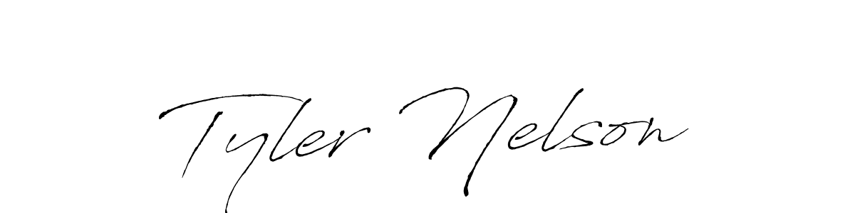 Design your own signature with our free online signature maker. With this signature software, you can create a handwritten (Antro_Vectra) signature for name Tyler Nelson. Tyler Nelson signature style 6 images and pictures png