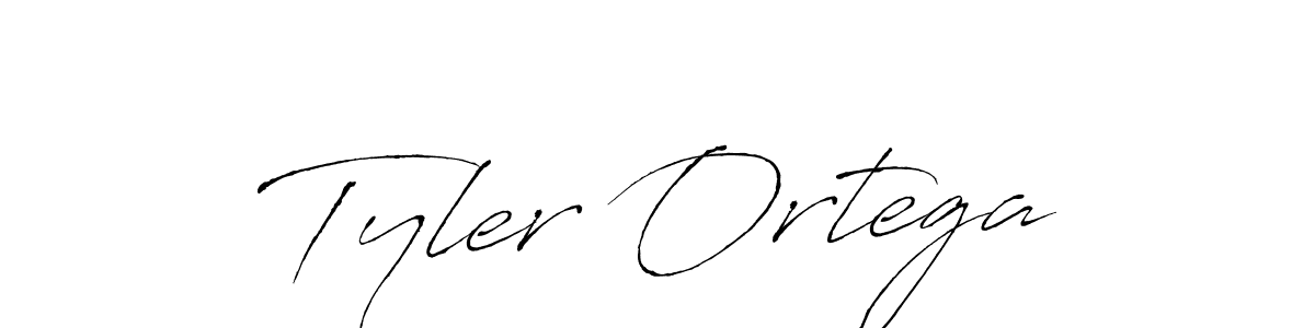 Tyler Ortega stylish signature style. Best Handwritten Sign (Antro_Vectra) for my name. Handwritten Signature Collection Ideas for my name Tyler Ortega. Tyler Ortega signature style 6 images and pictures png