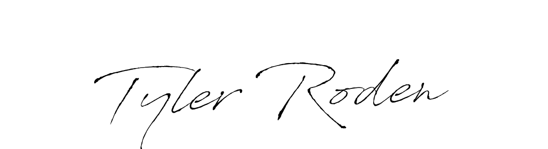 Tyler Roden stylish signature style. Best Handwritten Sign (Antro_Vectra) for my name. Handwritten Signature Collection Ideas for my name Tyler Roden. Tyler Roden signature style 6 images and pictures png