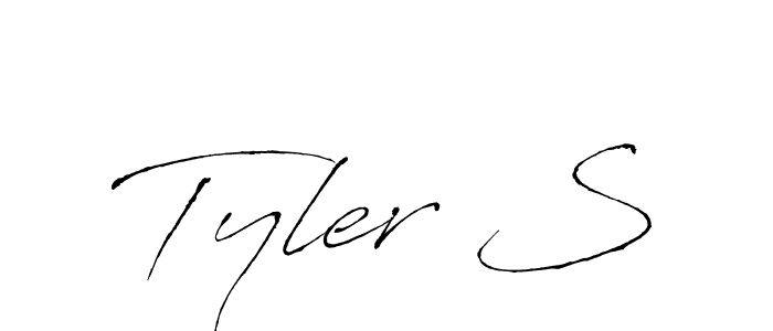 Create a beautiful signature design for name Tyler S. With this signature (Antro_Vectra) fonts, you can make a handwritten signature for free. Tyler S signature style 6 images and pictures png