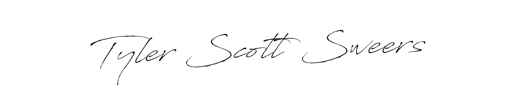 Create a beautiful signature design for name Tyler Scott Sweers. With this signature (Antro_Vectra) fonts, you can make a handwritten signature for free. Tyler Scott Sweers signature style 6 images and pictures png