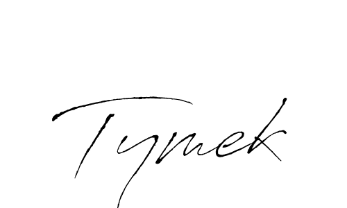 Use a signature maker to create a handwritten signature online. With this signature software, you can design (Antro_Vectra) your own signature for name Tymek. Tymek signature style 6 images and pictures png