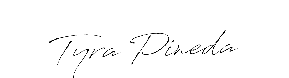 How to make Tyra Pineda signature? Antro_Vectra is a professional autograph style. Create handwritten signature for Tyra Pineda name. Tyra Pineda signature style 6 images and pictures png