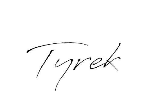 The best way (Antro_Vectra) to make a short signature is to pick only two or three words in your name. The name Tyrek include a total of six letters. For converting this name. Tyrek signature style 6 images and pictures png