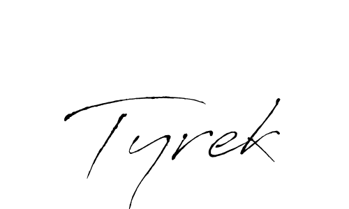 It looks lik you need a new signature style for name Tyrek. Design unique handwritten (Antro_Vectra) signature with our free signature maker in just a few clicks. Tyrek signature style 6 images and pictures png